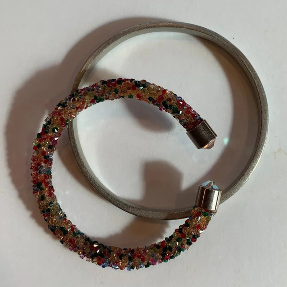 Psalm 91:11 Bible Verse Bracelet Bundle with Adjustable Crystal Bangle Silver - Picture 3 of 6